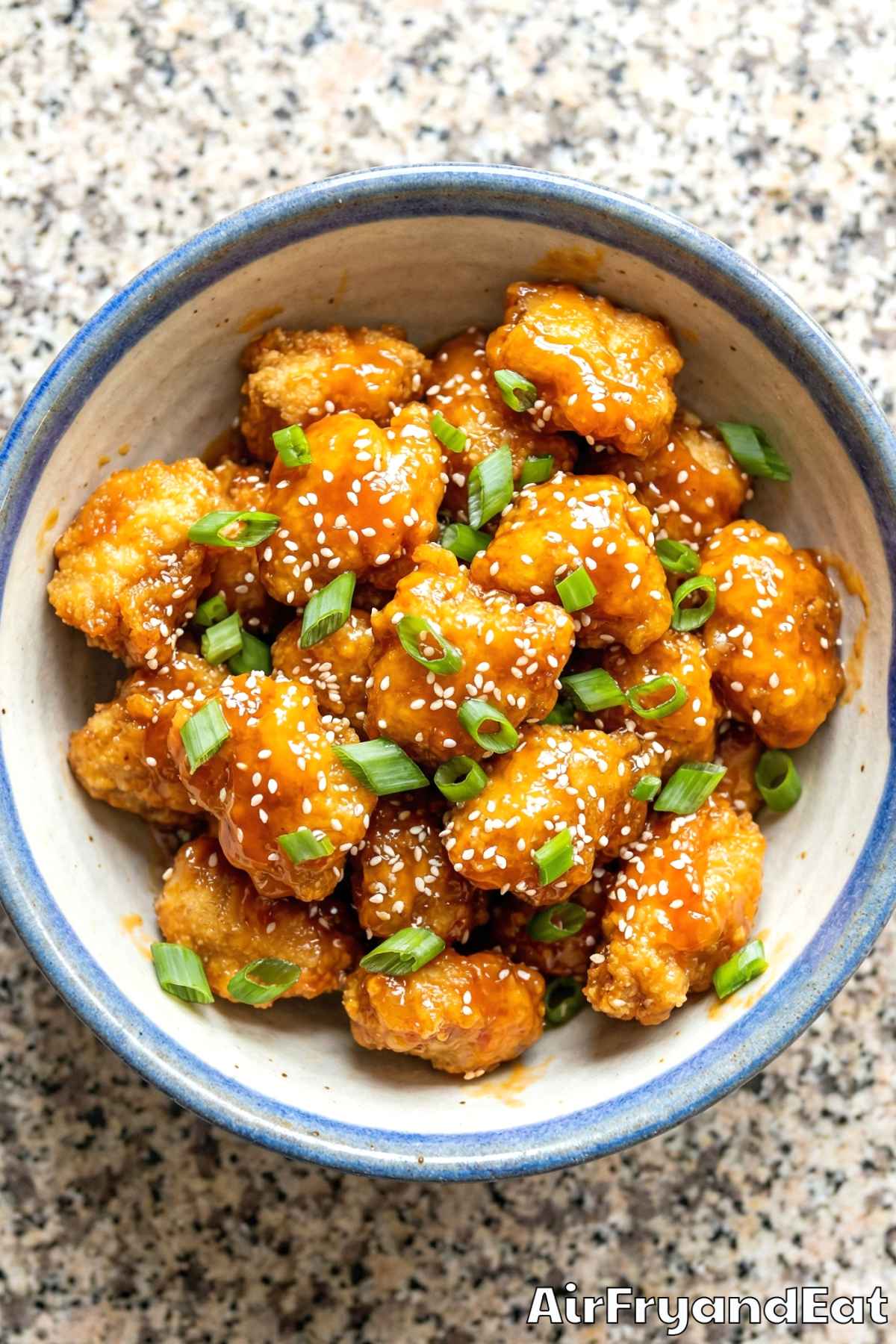 Irresistible air fryer orange chicken bites