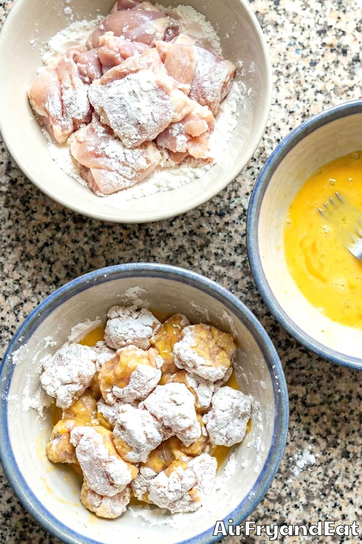 Air Fryer Orange Chicken Step 1