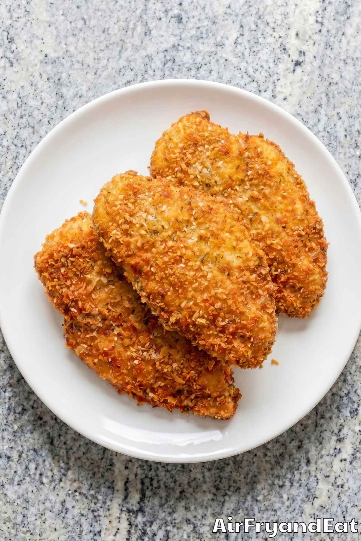 Juicy air fryer panko chicken served fresh