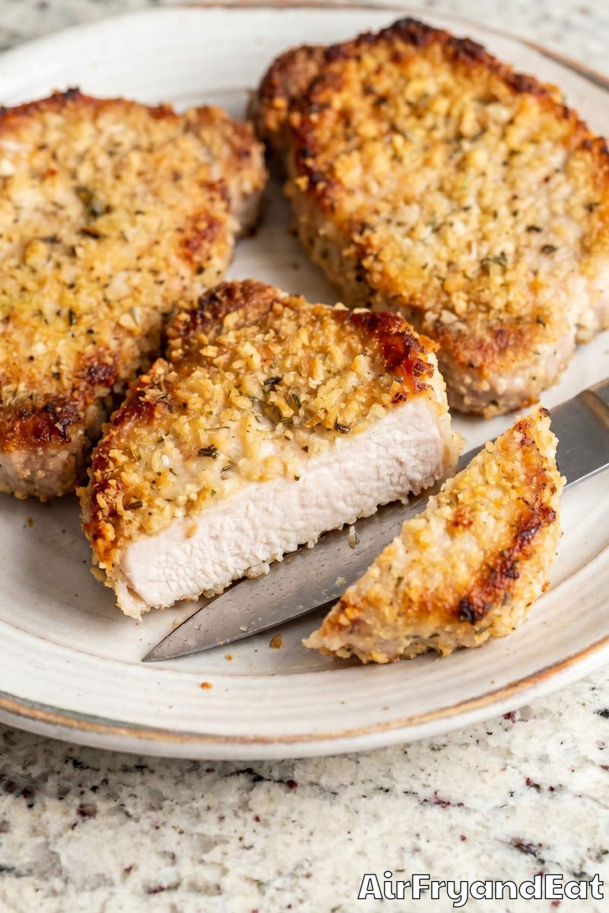 hearty parmesan pork chops air fryer