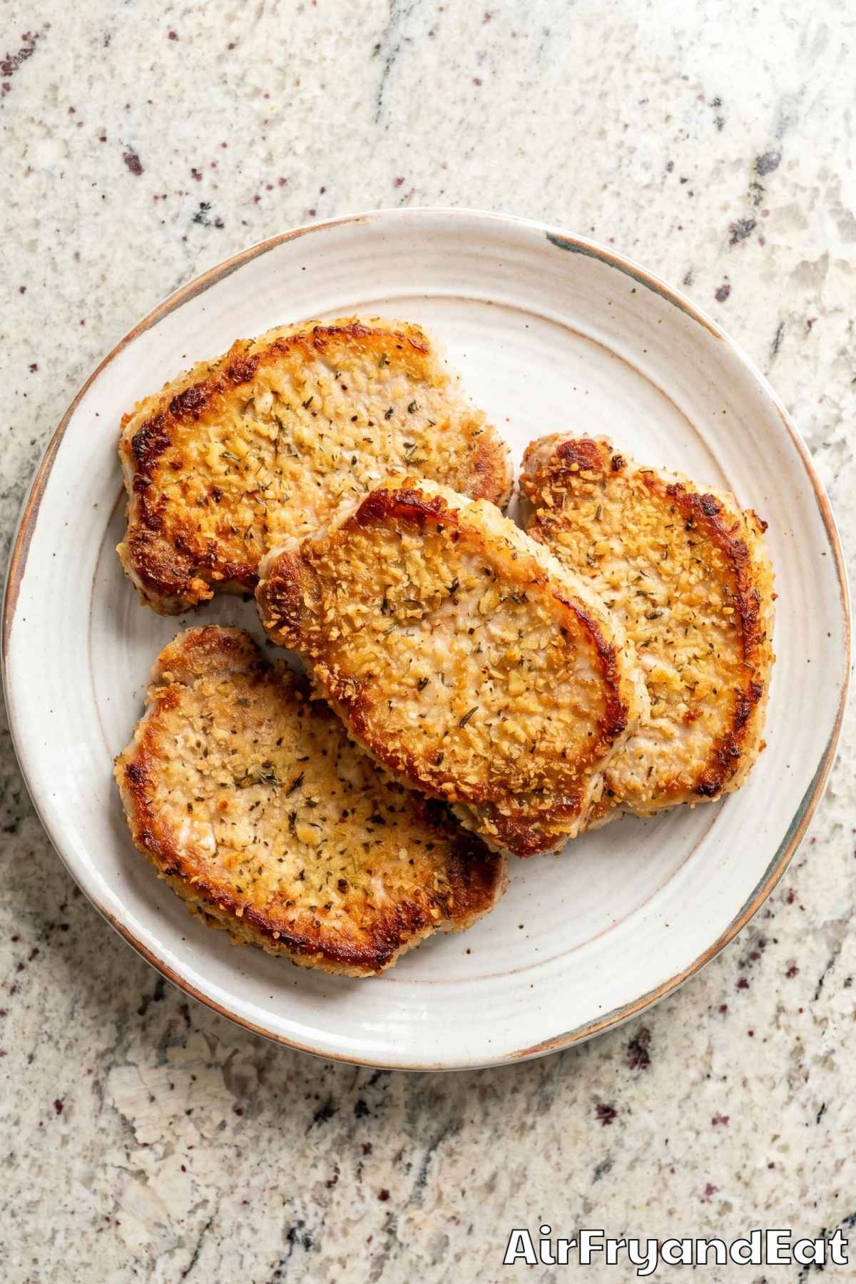 easy air fryer parmesan pork chops