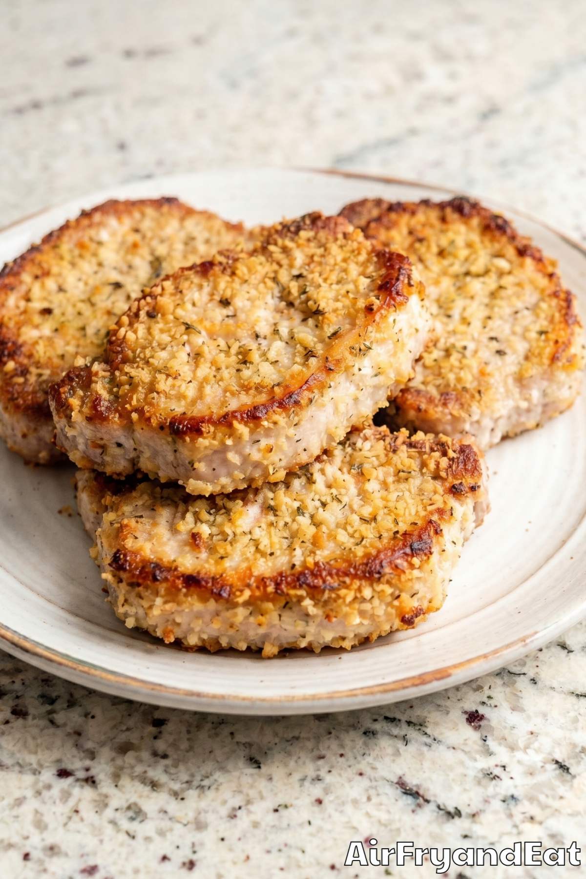 flavorful parmesan crusted pork chops