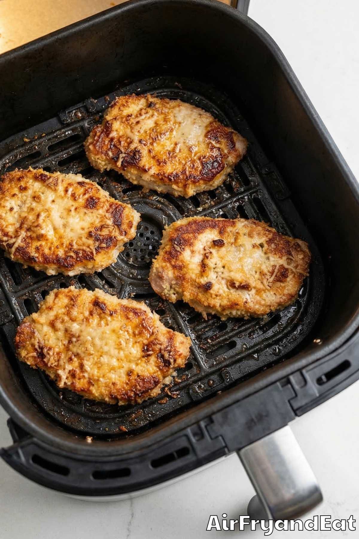 Air Fryer Parmesan Crusted Pork Chops Step 4