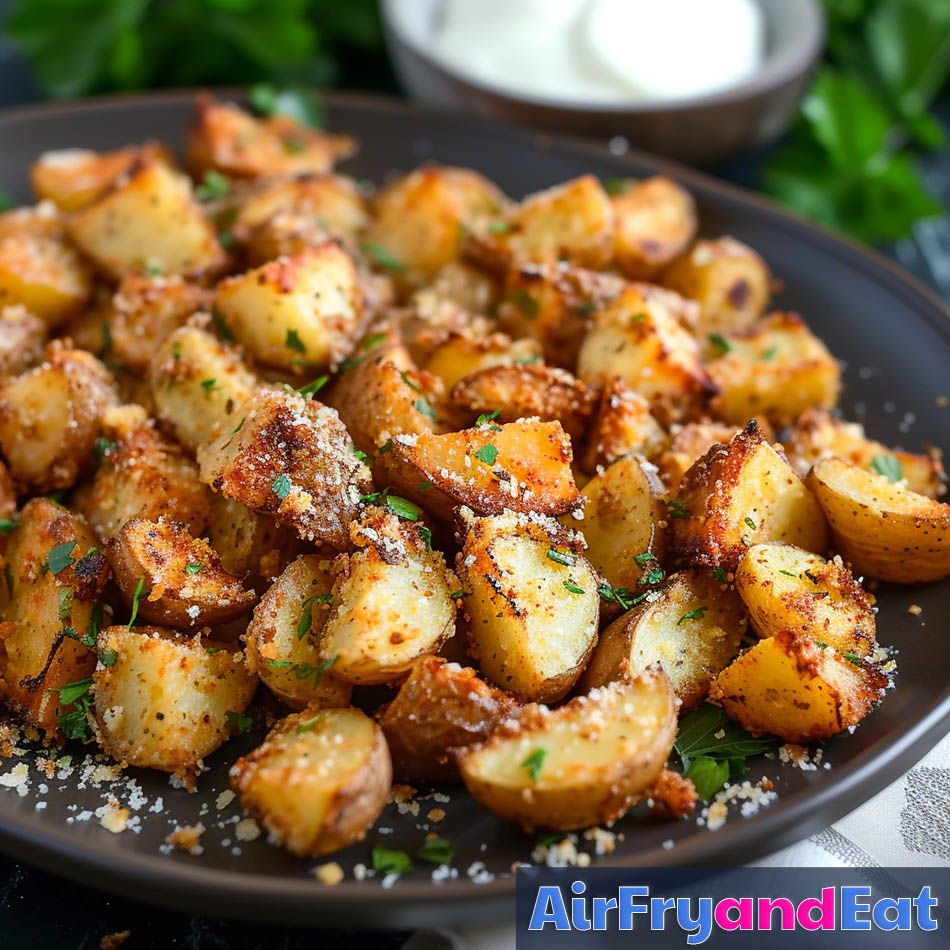 air fryer parmesan potato wedges 