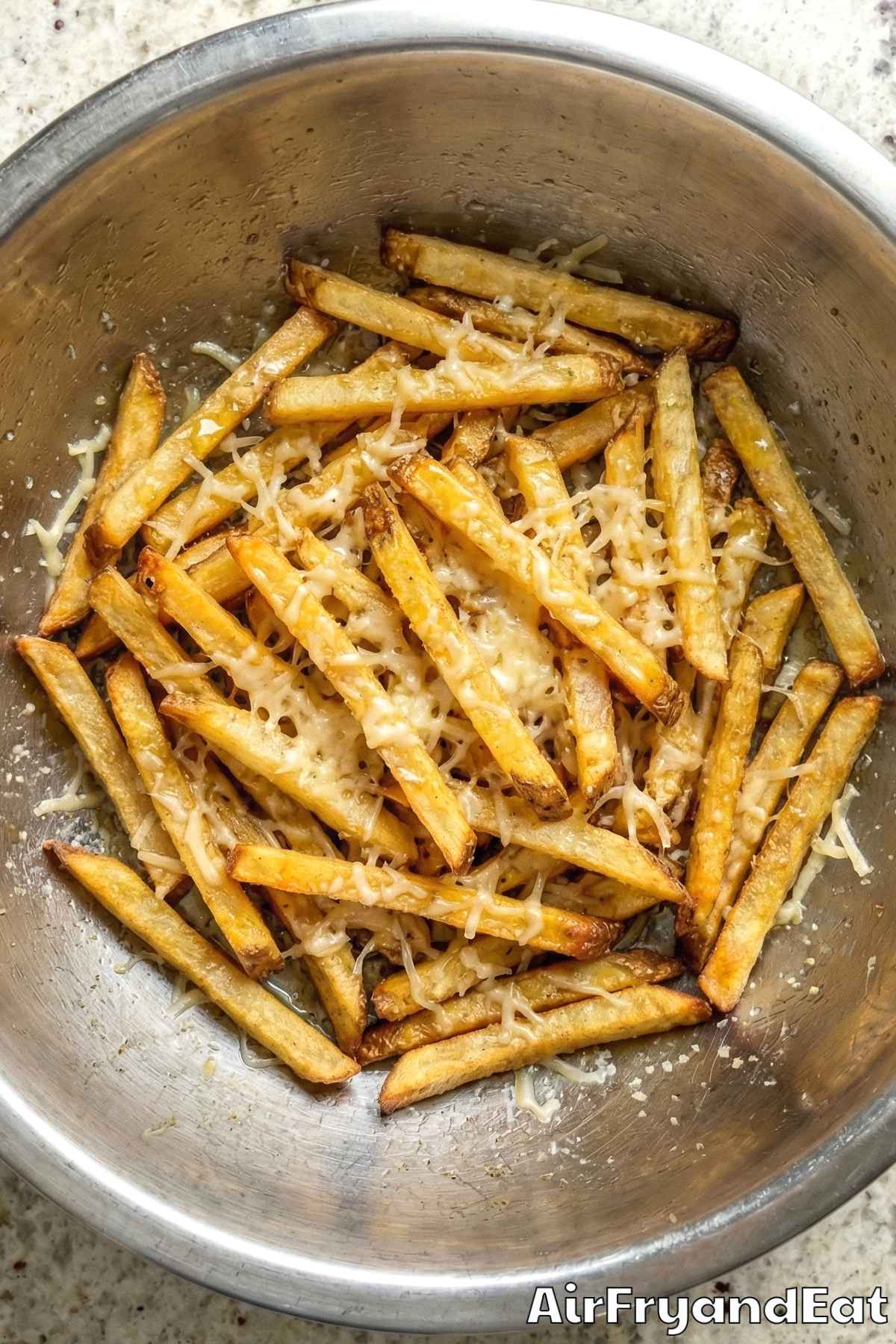 Air Fryer Parmesan Truffle Fries Step 4