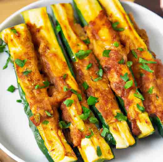 Air Fryer Parmesan Zucchini