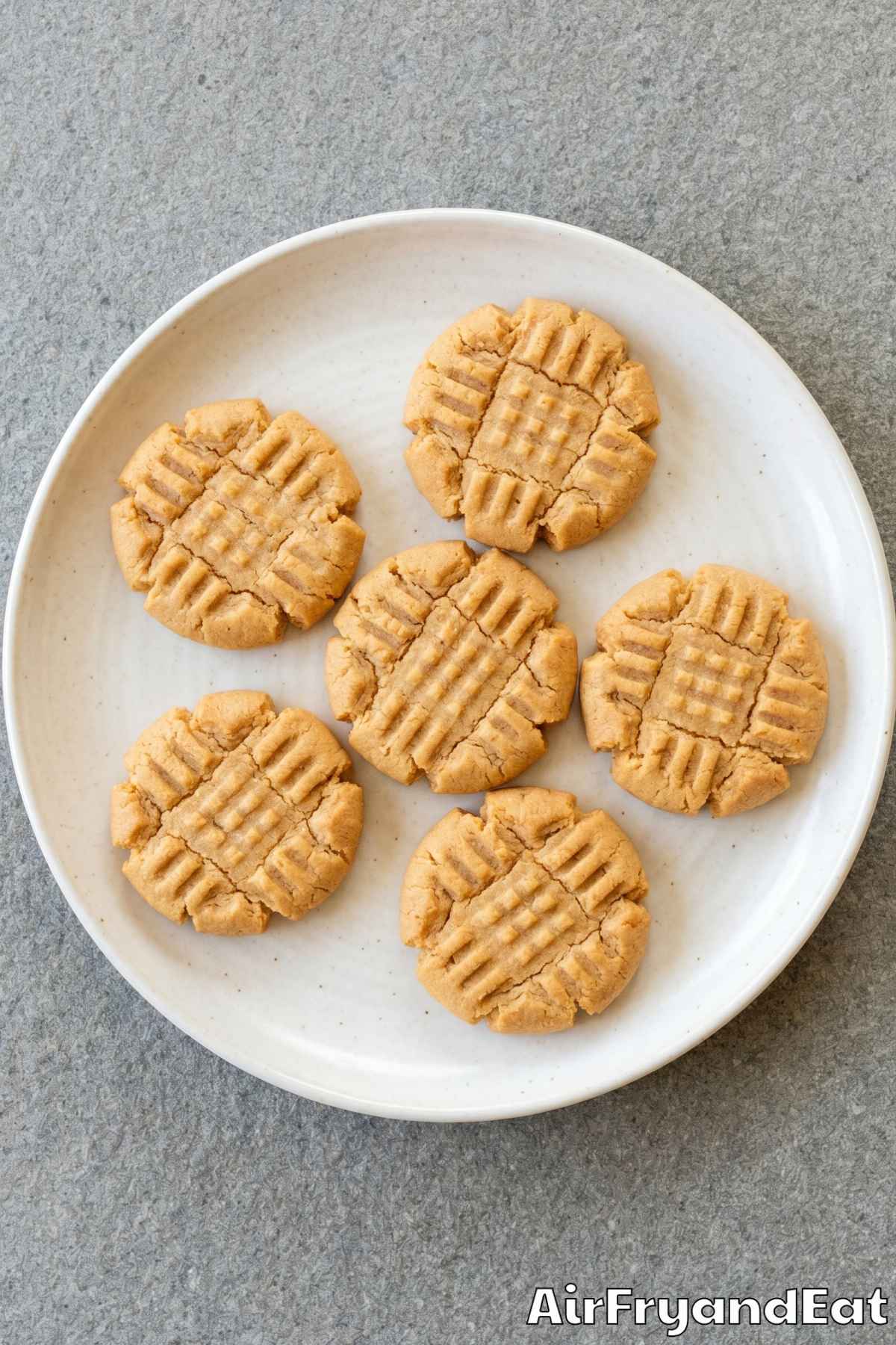 Easy air fryer peanut butter cookies