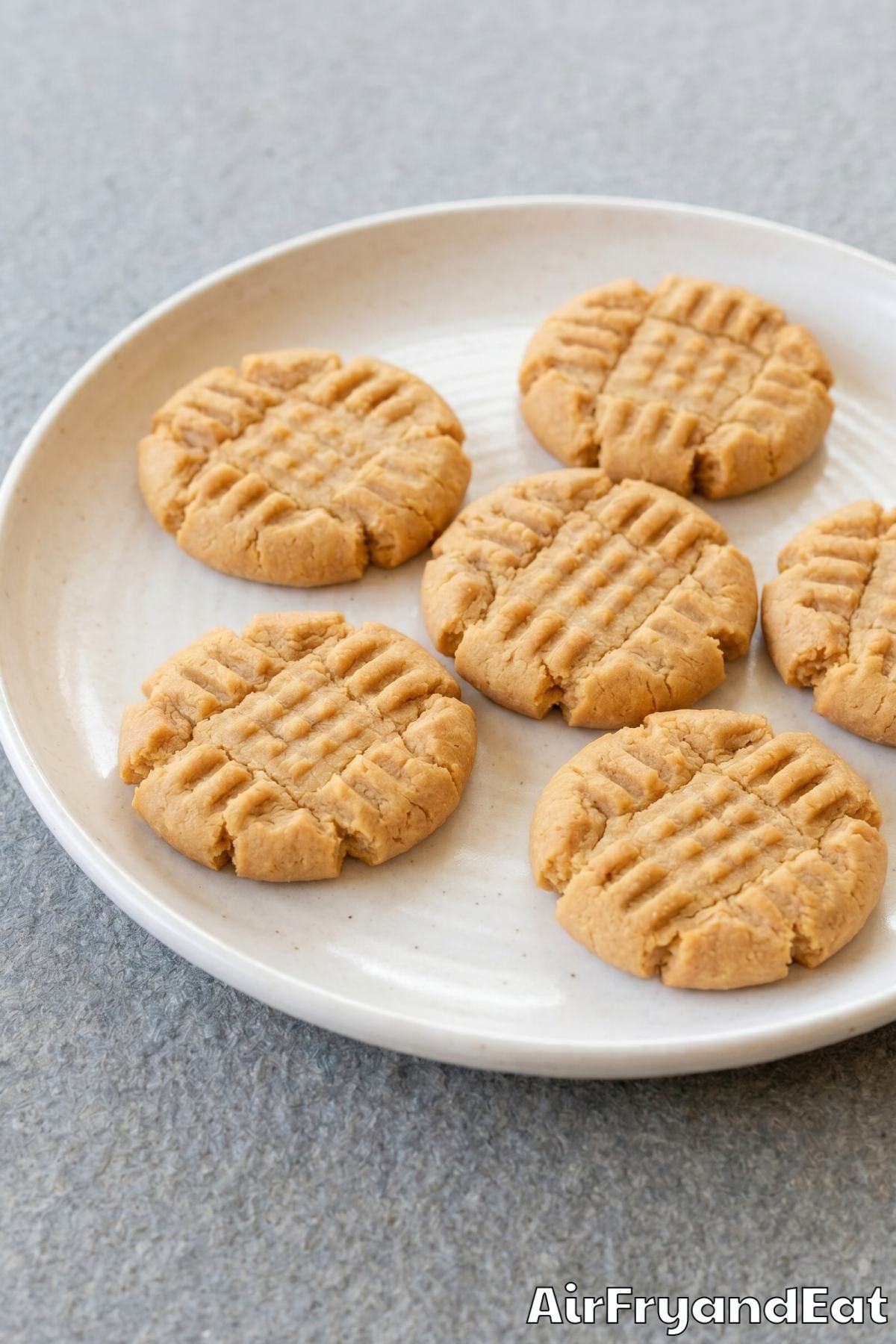 Homemade air fryer peanut butter cookies