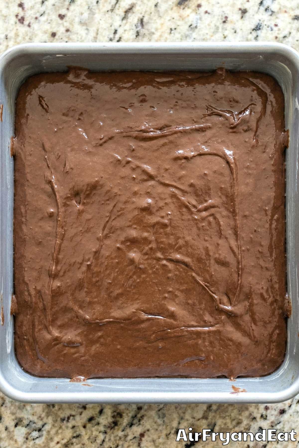 Air Fryer Peanut Butter Cup Brownies Step 3