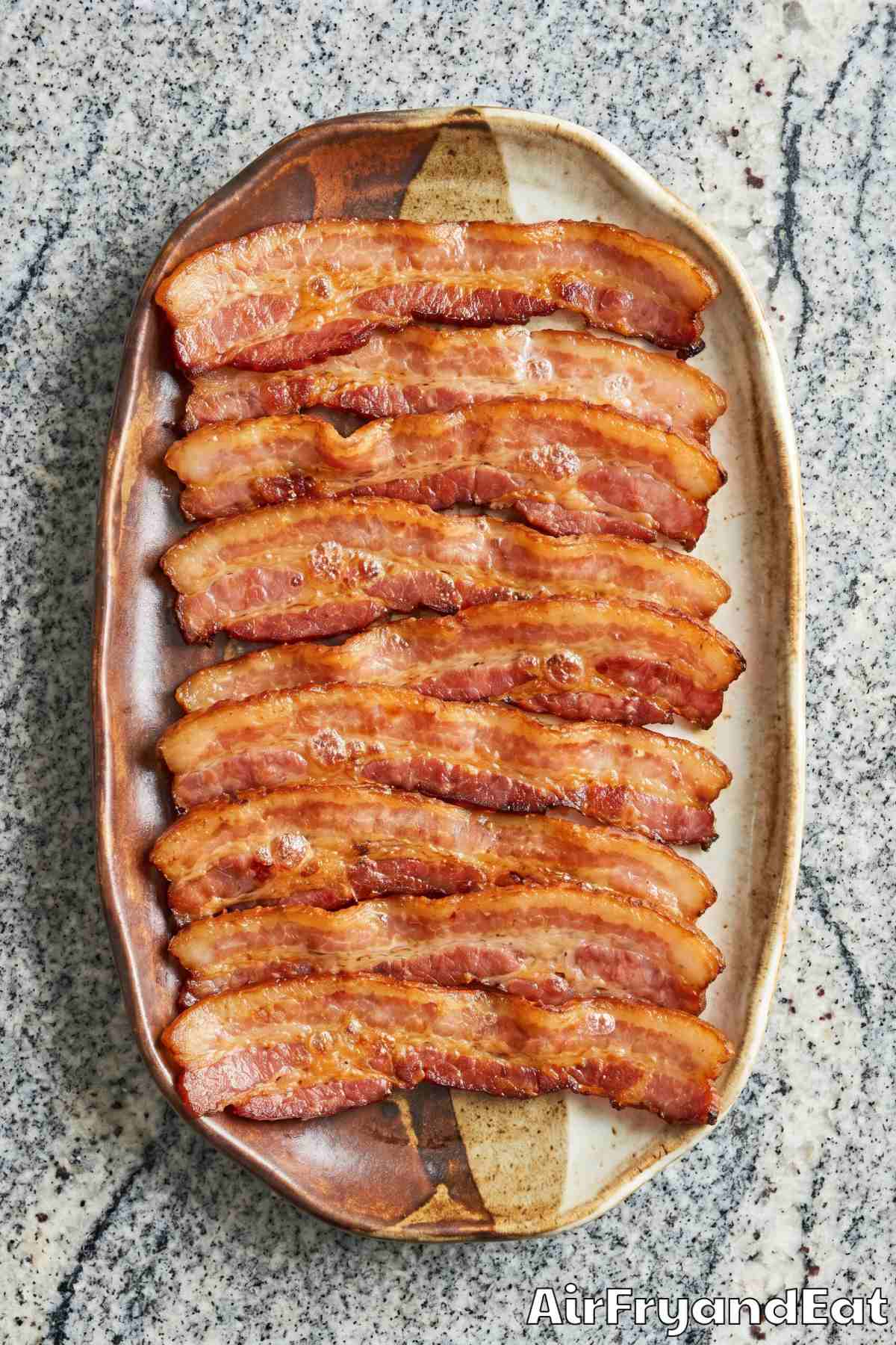 Irresistible air fryer perfect bacon pieces