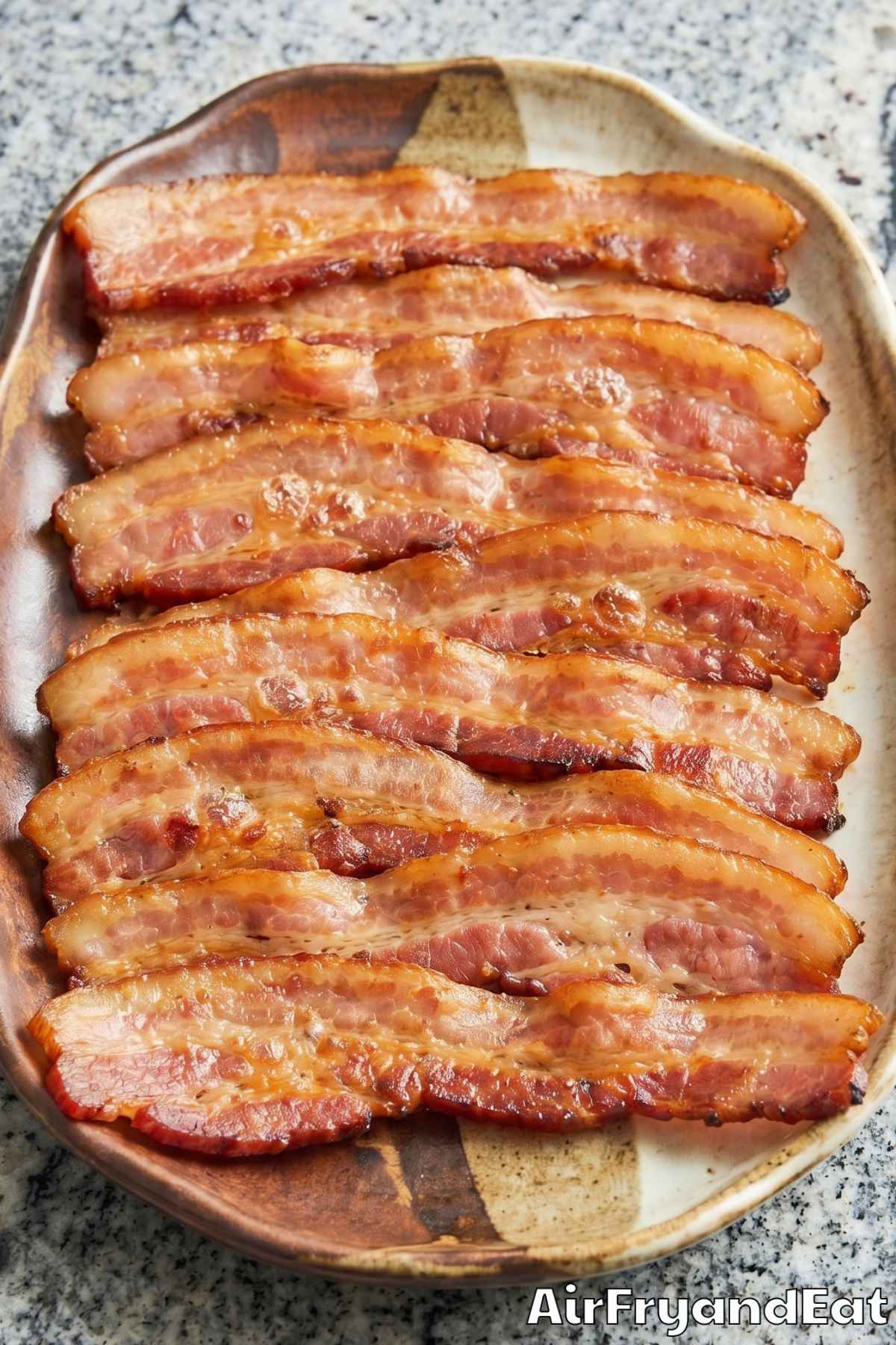 Savory air fryer perfect bacon slices
