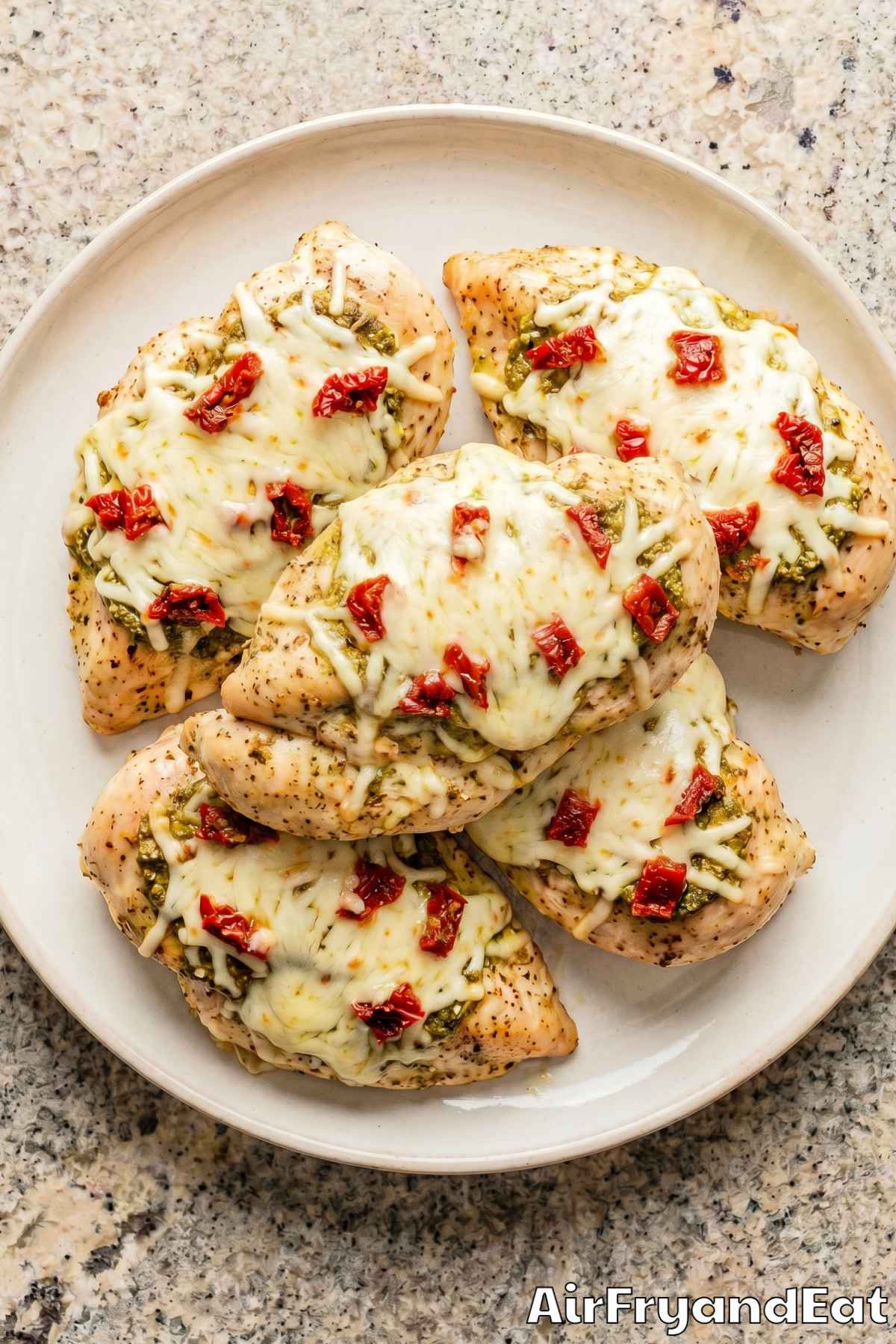 Golden air fryer pesto chicken breast