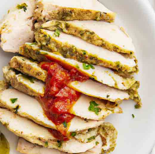 Air Fryer Pesto Chicken
