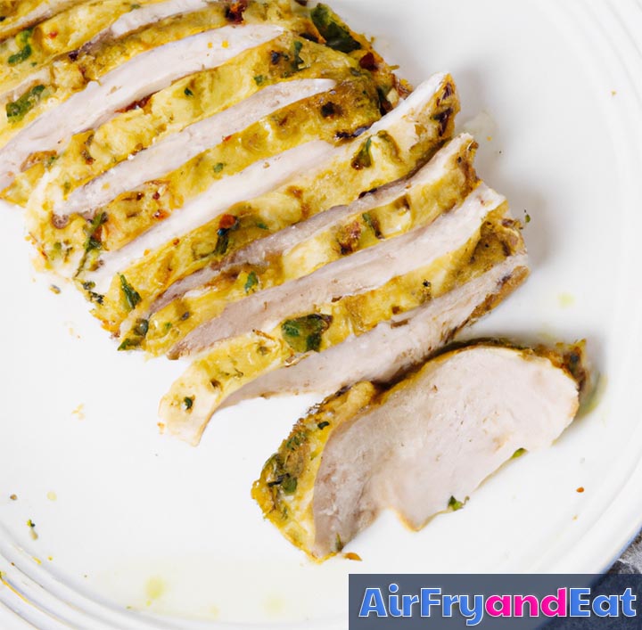 Air Fryer Pesto Chicken Easy Recipe AirFryAndEat