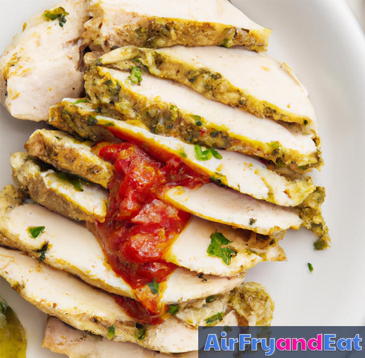 Air Fryer Pesto Chicken: Easy Recipe | AirFryAndEat