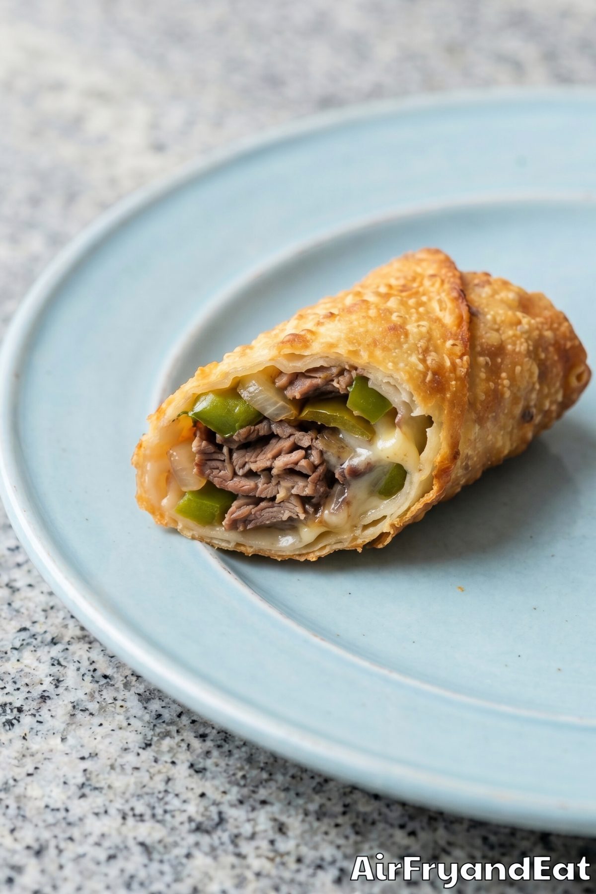 easy air fryer cheesesteak egg rolls