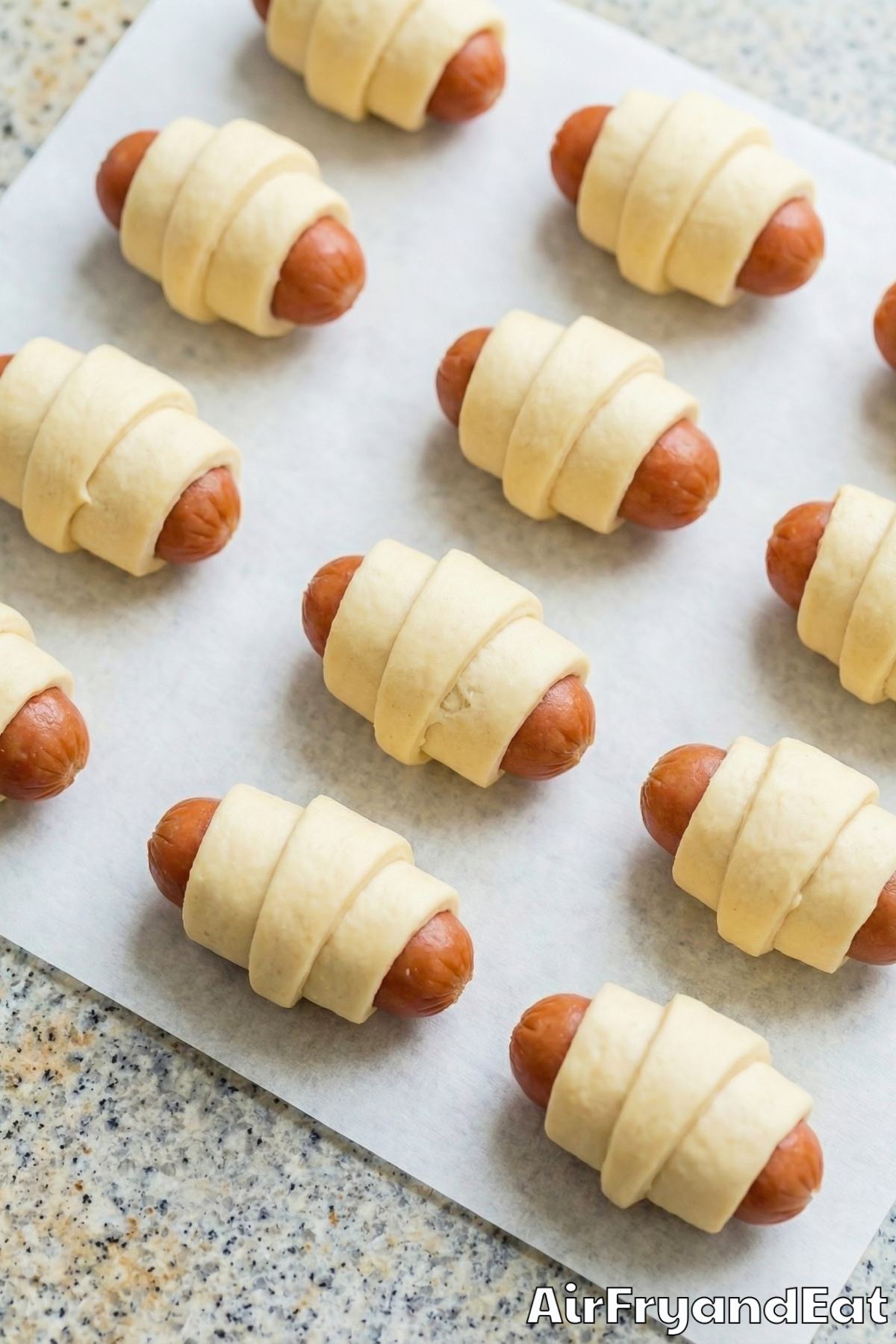 Air Fryer Pigs in a Blanket Step 2