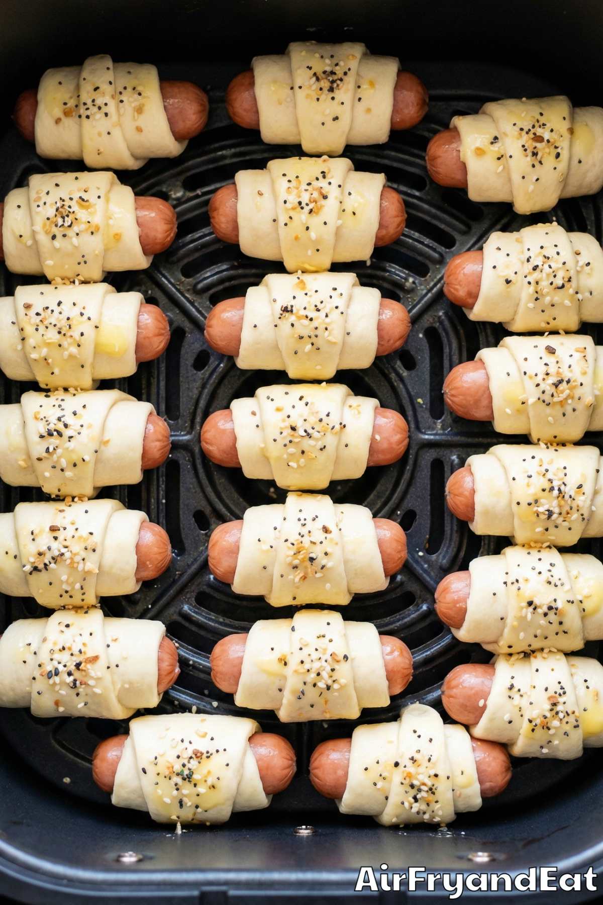 Air Fryer Pigs in a Blanket Step 5