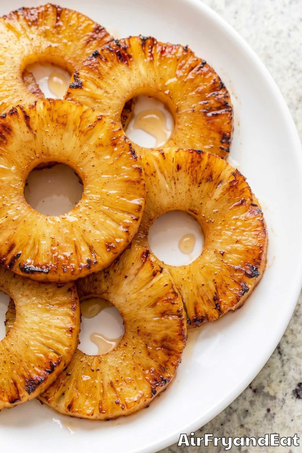 Sweet air fryer pineapple chunks
