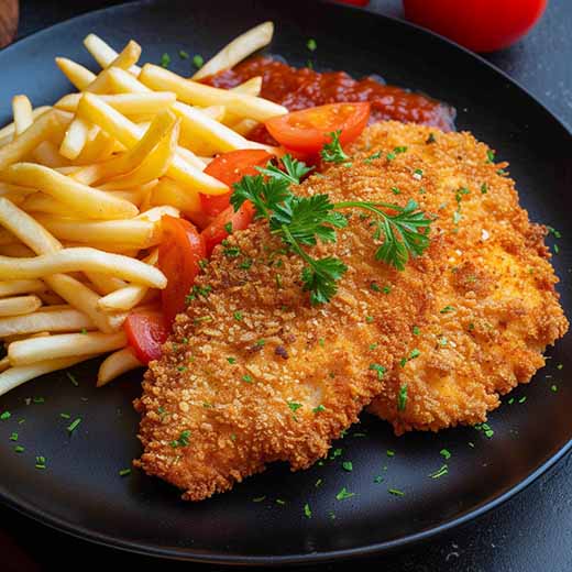 Air Fryer Pork Schnitzel