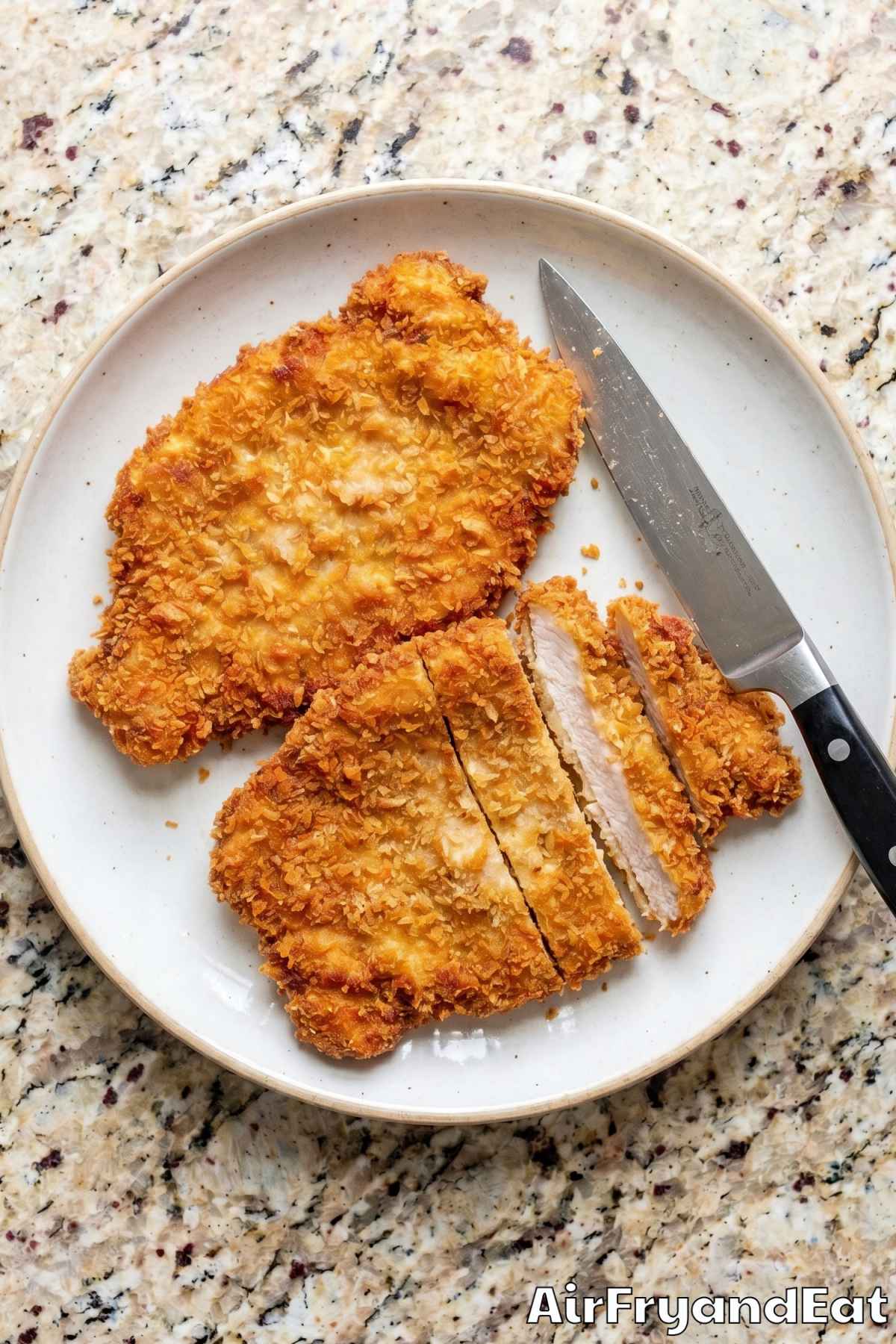 Irresistible air fryer pork schnitzel dinner