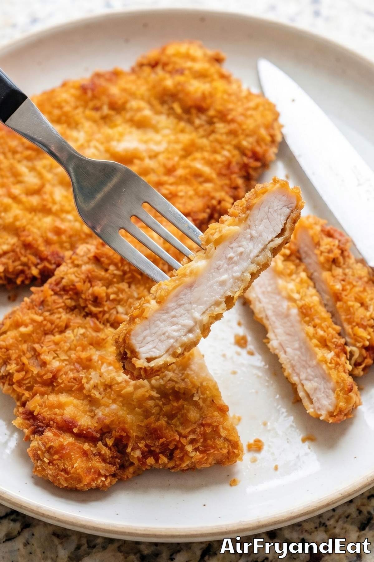Perfect crispy air fryer pork schnitzel