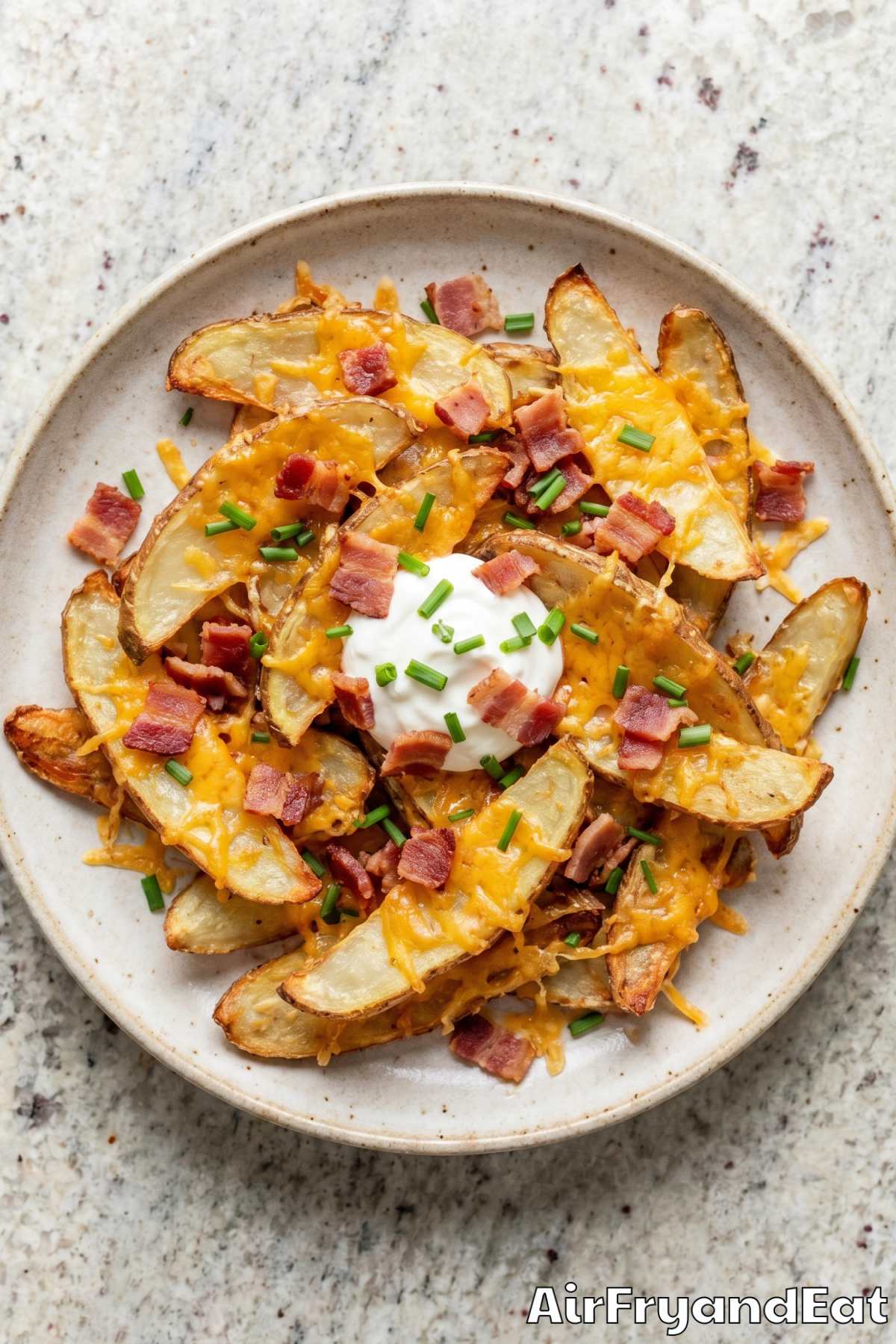 Savory air fryer potato peels snack