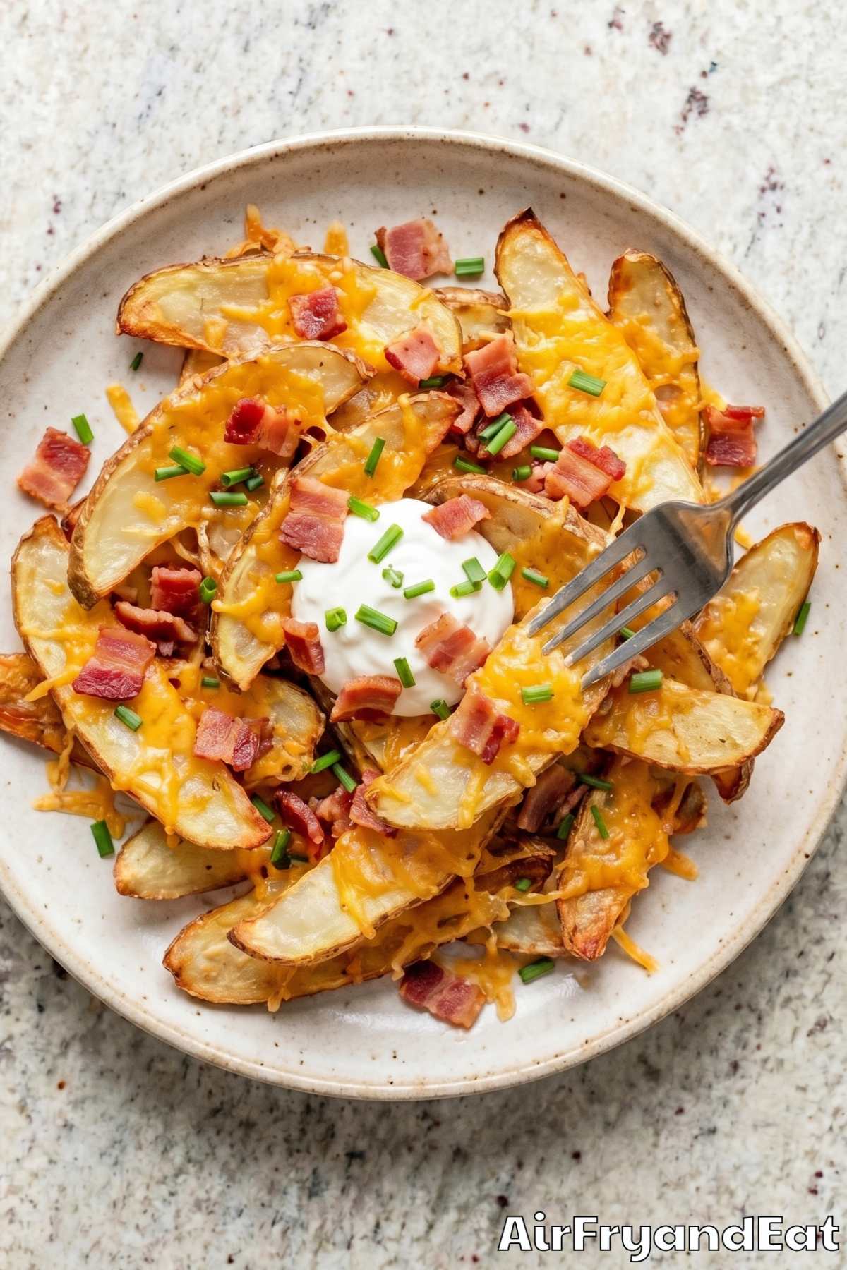 Crunchy seasoned air fryer potato peels
