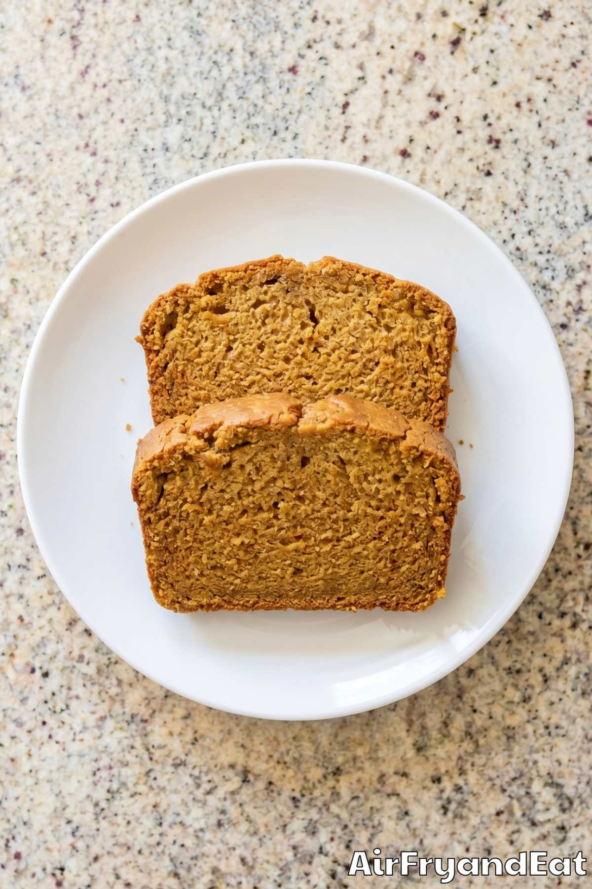 Homemade air fryer pumpkin bread