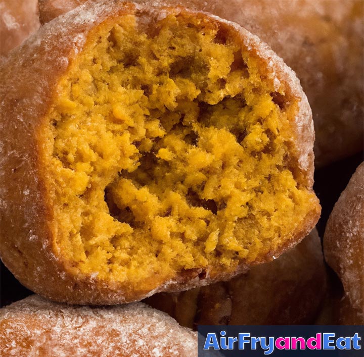 air fryer pumpkin donut holes