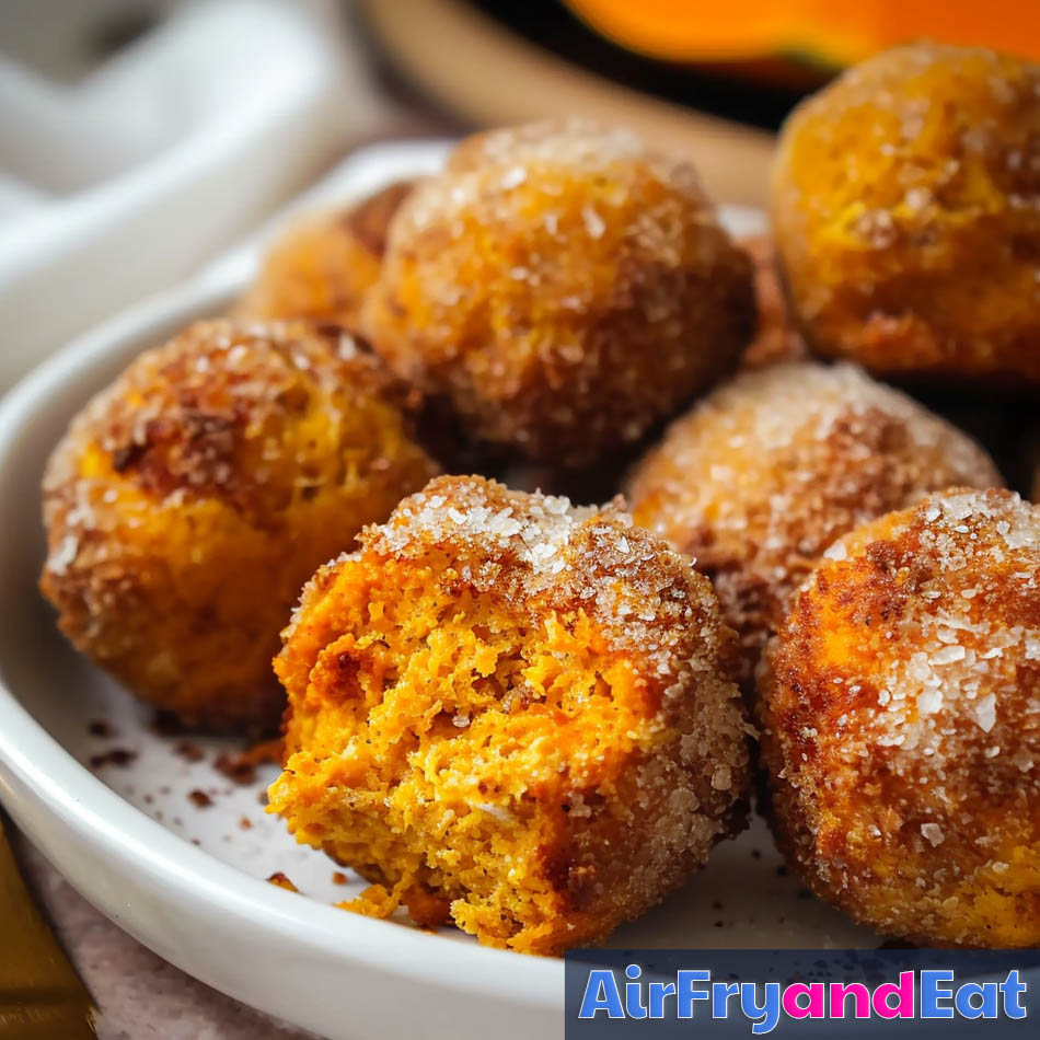 air fryer pumpkin fritters 