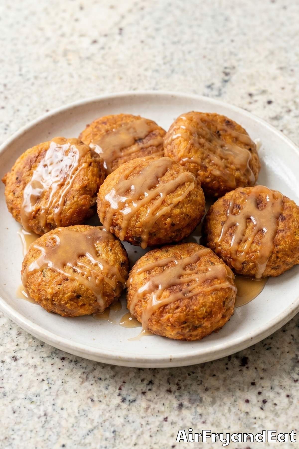 fluffy air fryer pumpkin fritters
