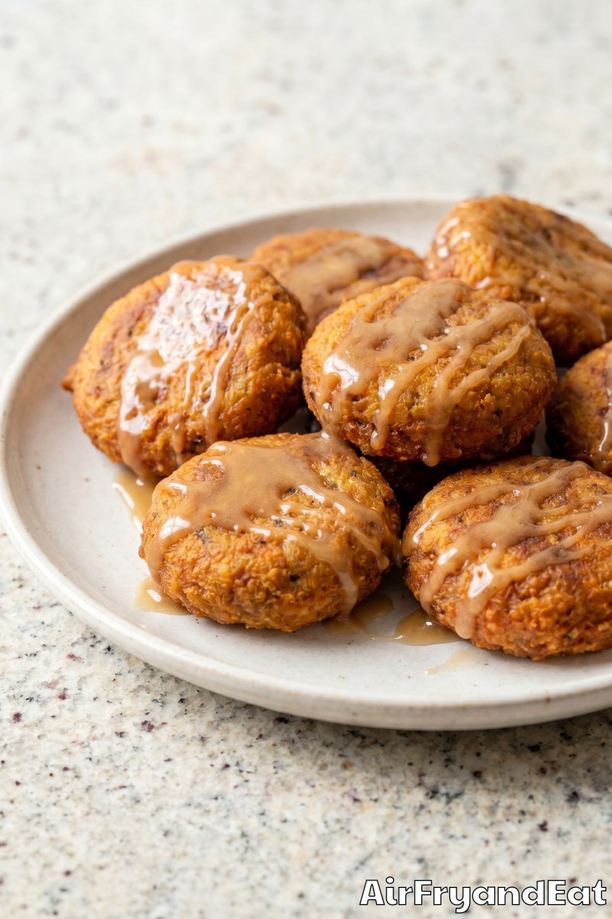 tender pumpkin fritters air fried