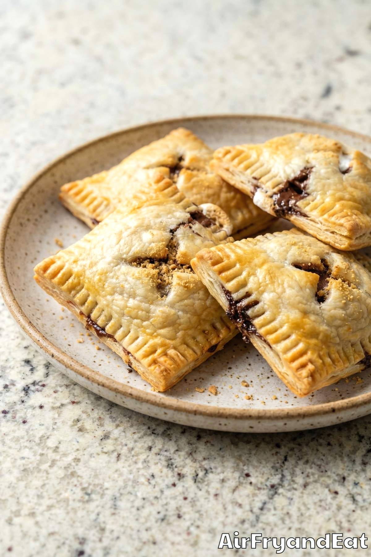 Decadent air fryer s'mores pastry pockets