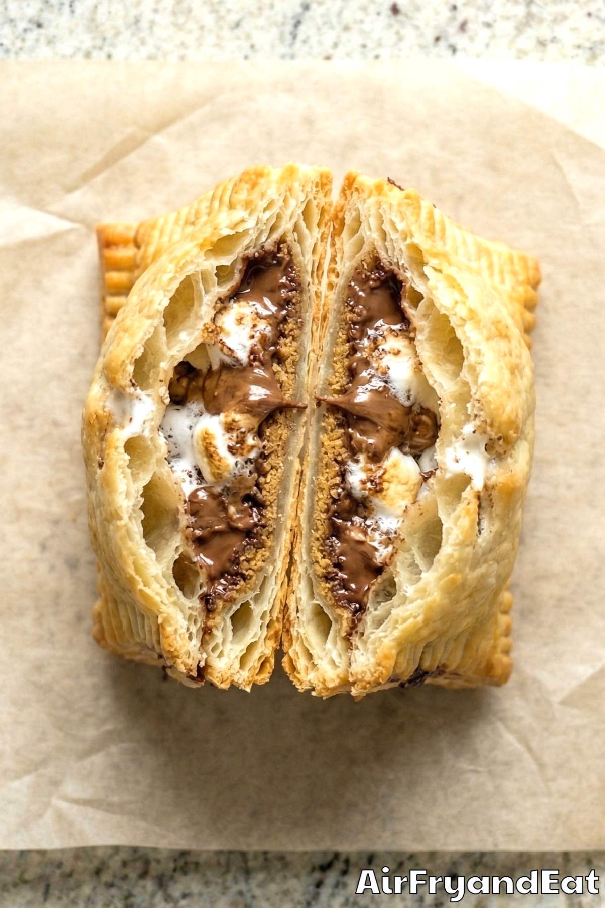 Easy air fryer s'mores pastry pockets