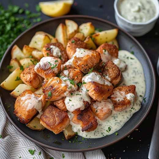 Air Fryer Salmon Bites