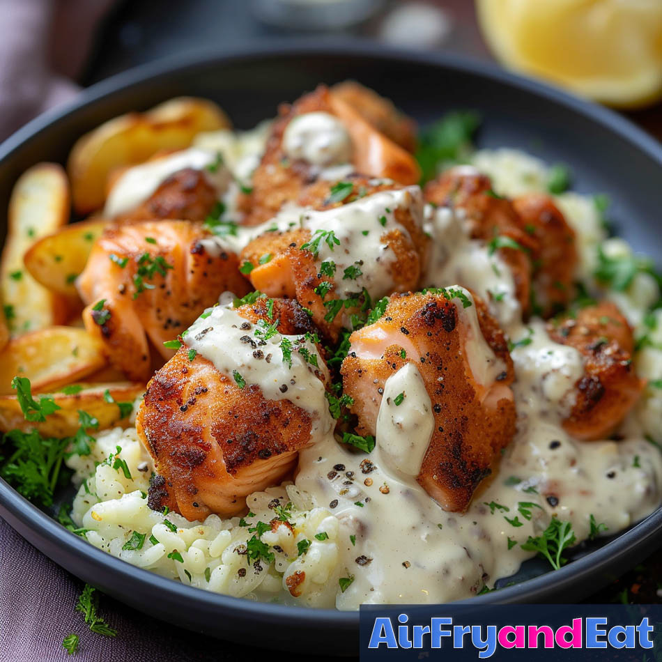 air fryer salmon bites 