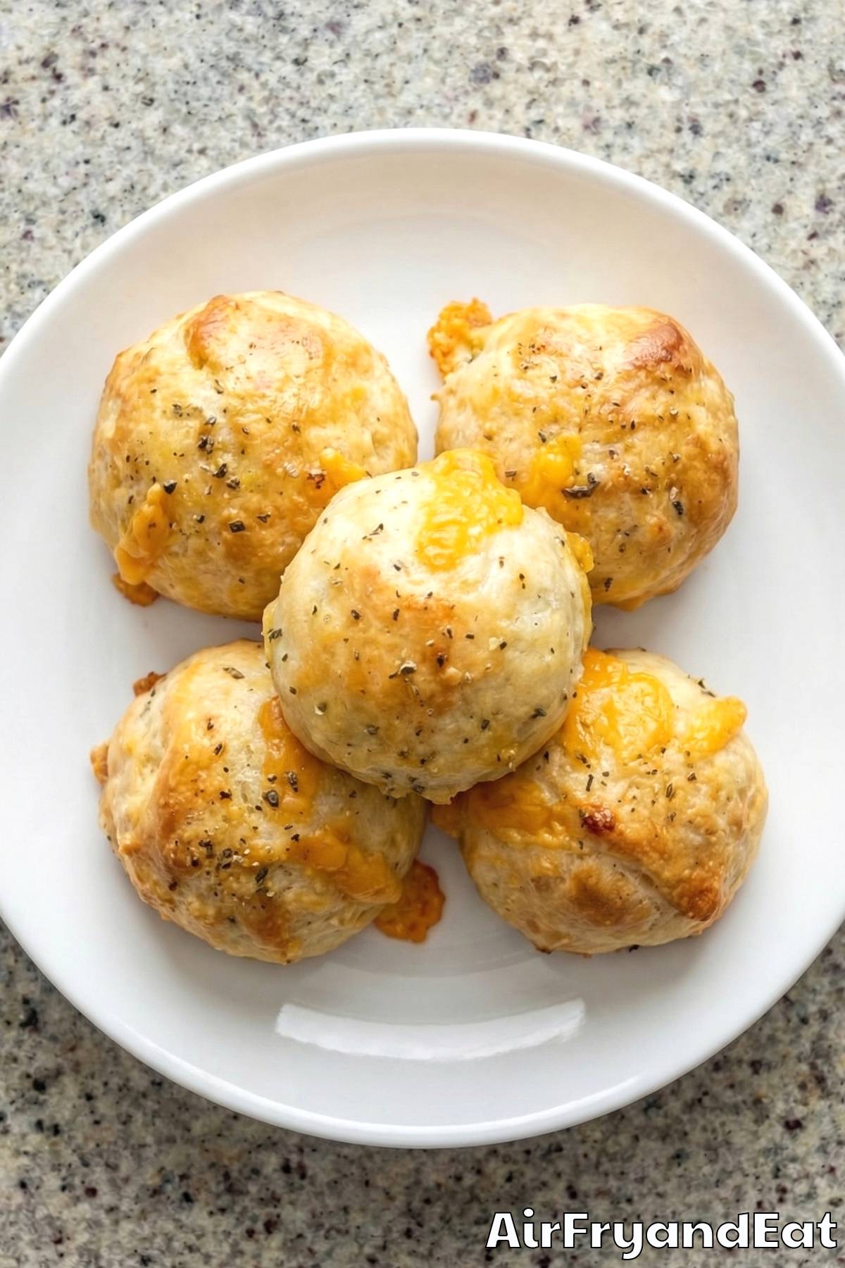 Hearty sausage and cheese biscuit bites served