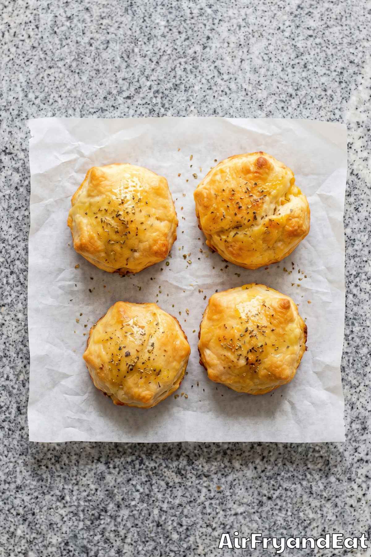 Savory air fryer biscuit bites