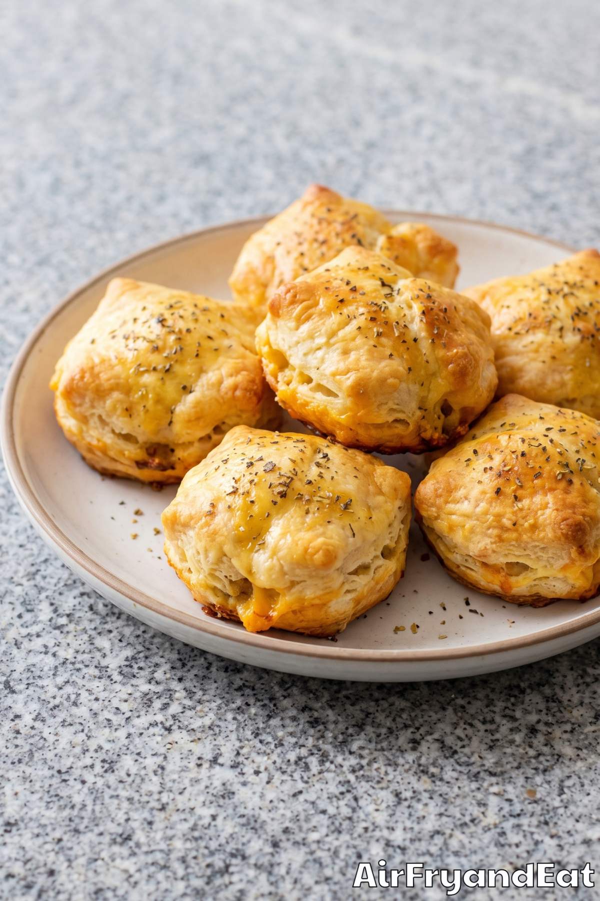 Golden sausage and cheese biscuit bites
