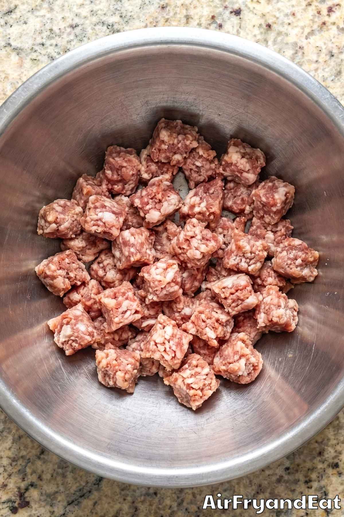 Air Fryer Sausage & Pepper Breakfast Hash Step 2