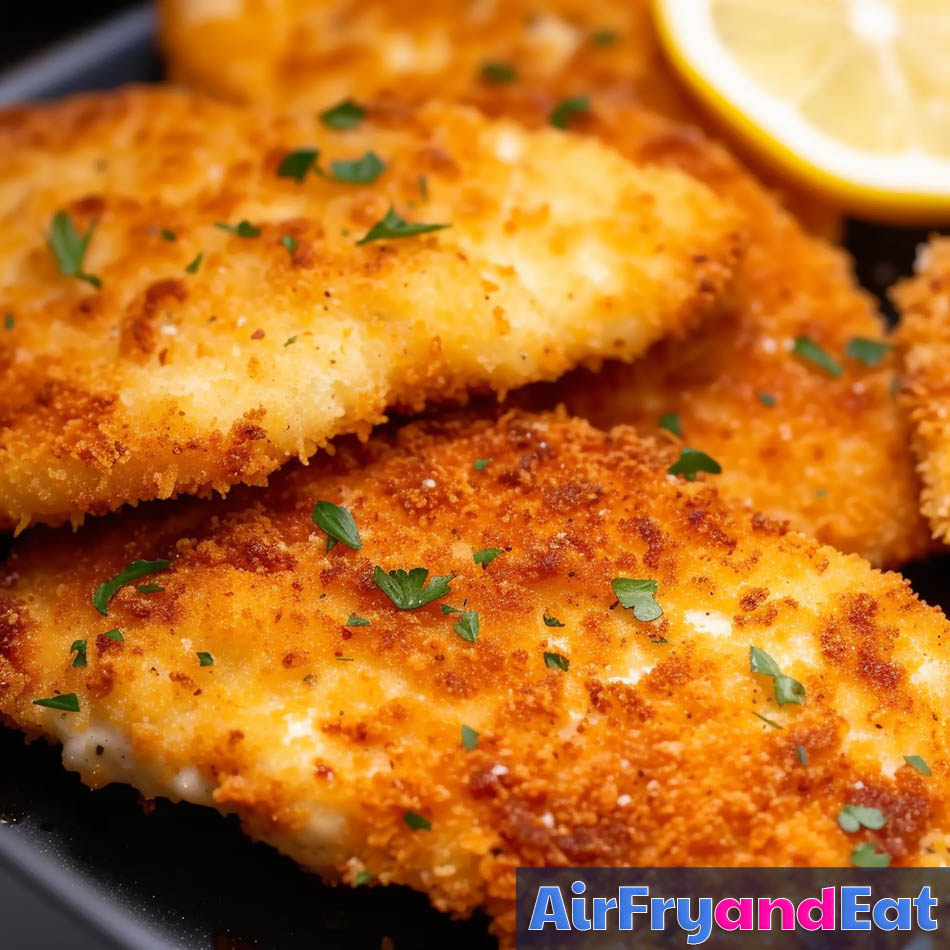 Air Fryer Chicken Schnitzel The BEST Recipe AirFryAndEat
