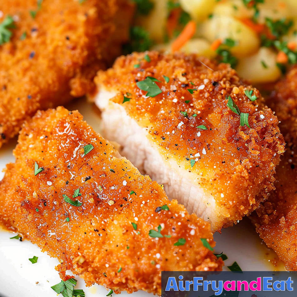 air fryer shake and bake pork chops 