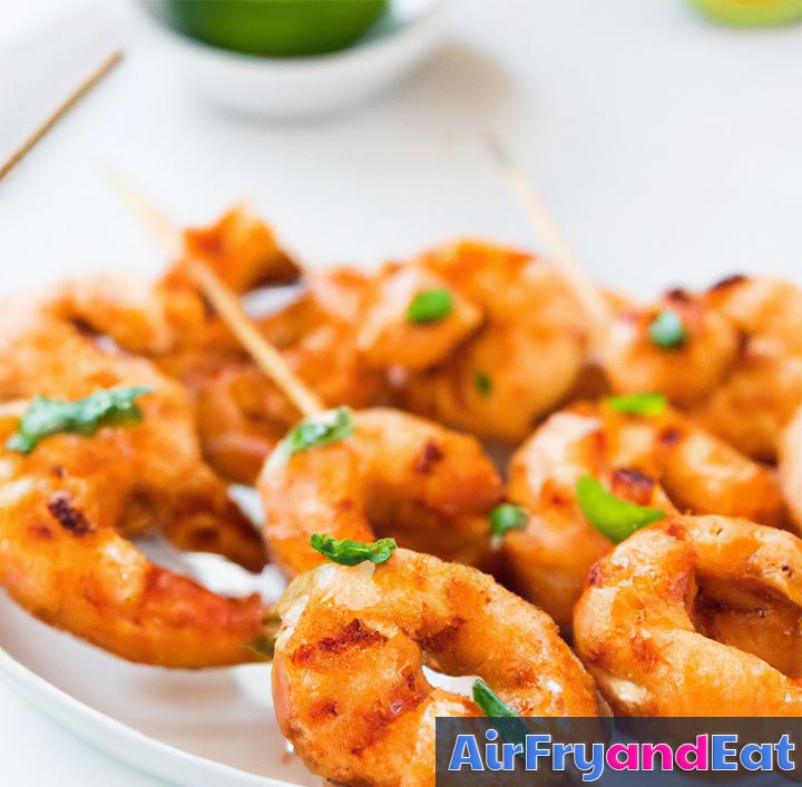 air fryer shrimp kabobs
