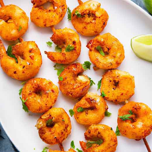 Air Fryer Shrimp Skewers