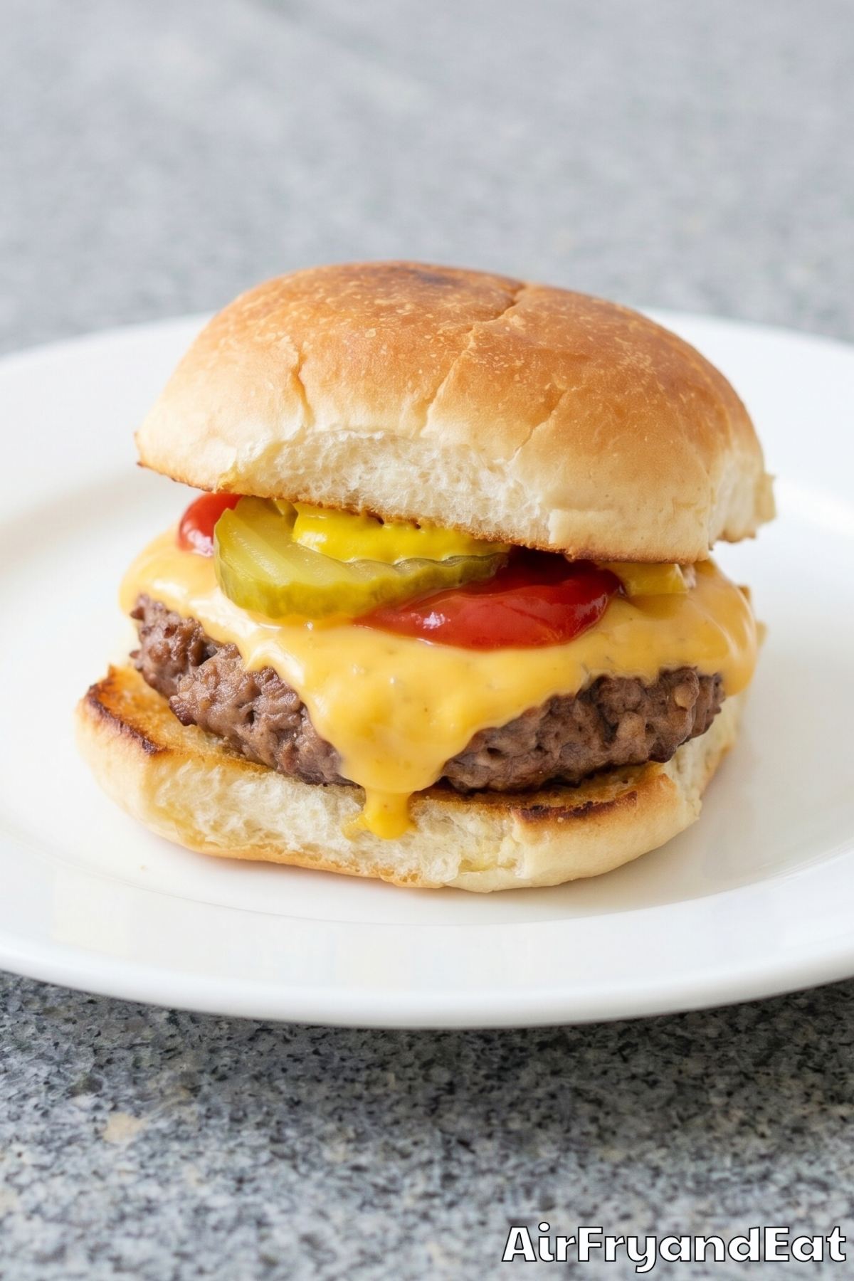 Warm air fryer sliders with soft buns