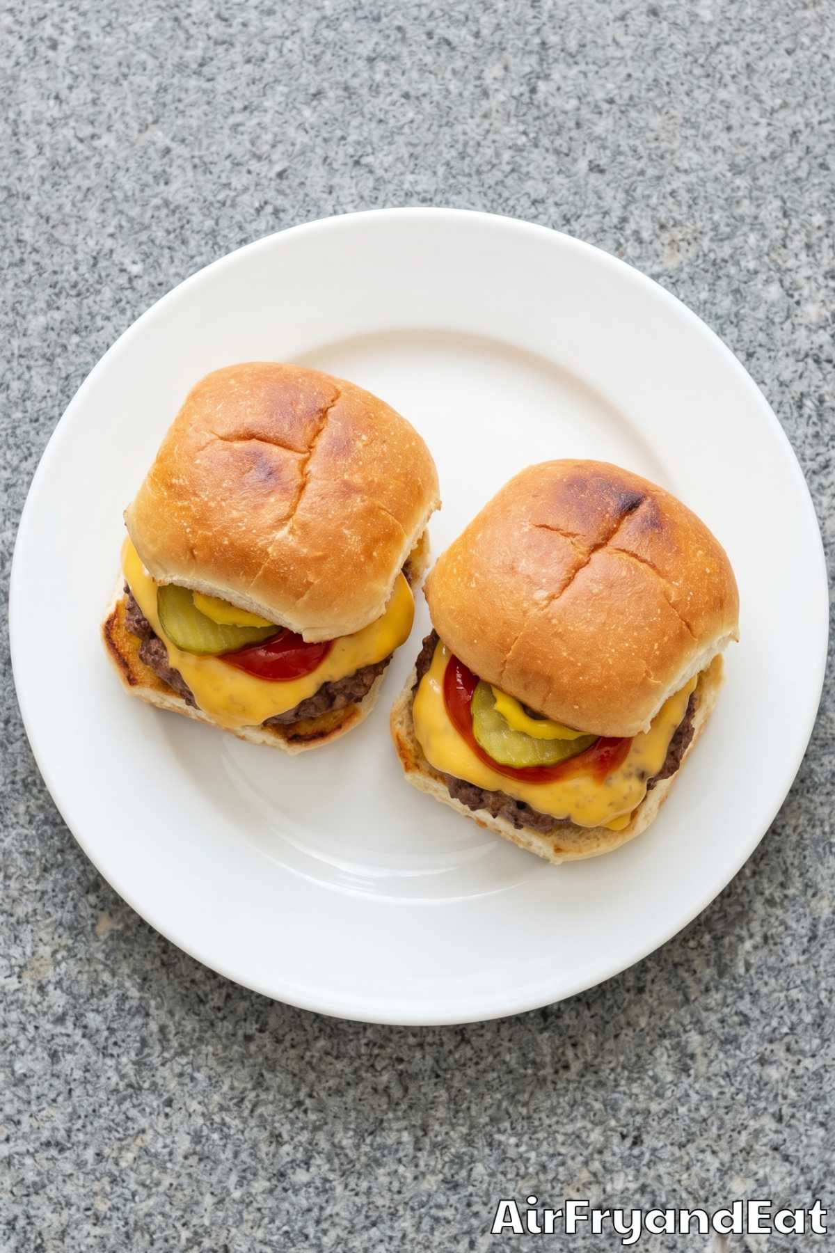 Tender air fryer sliders fresh from cooking