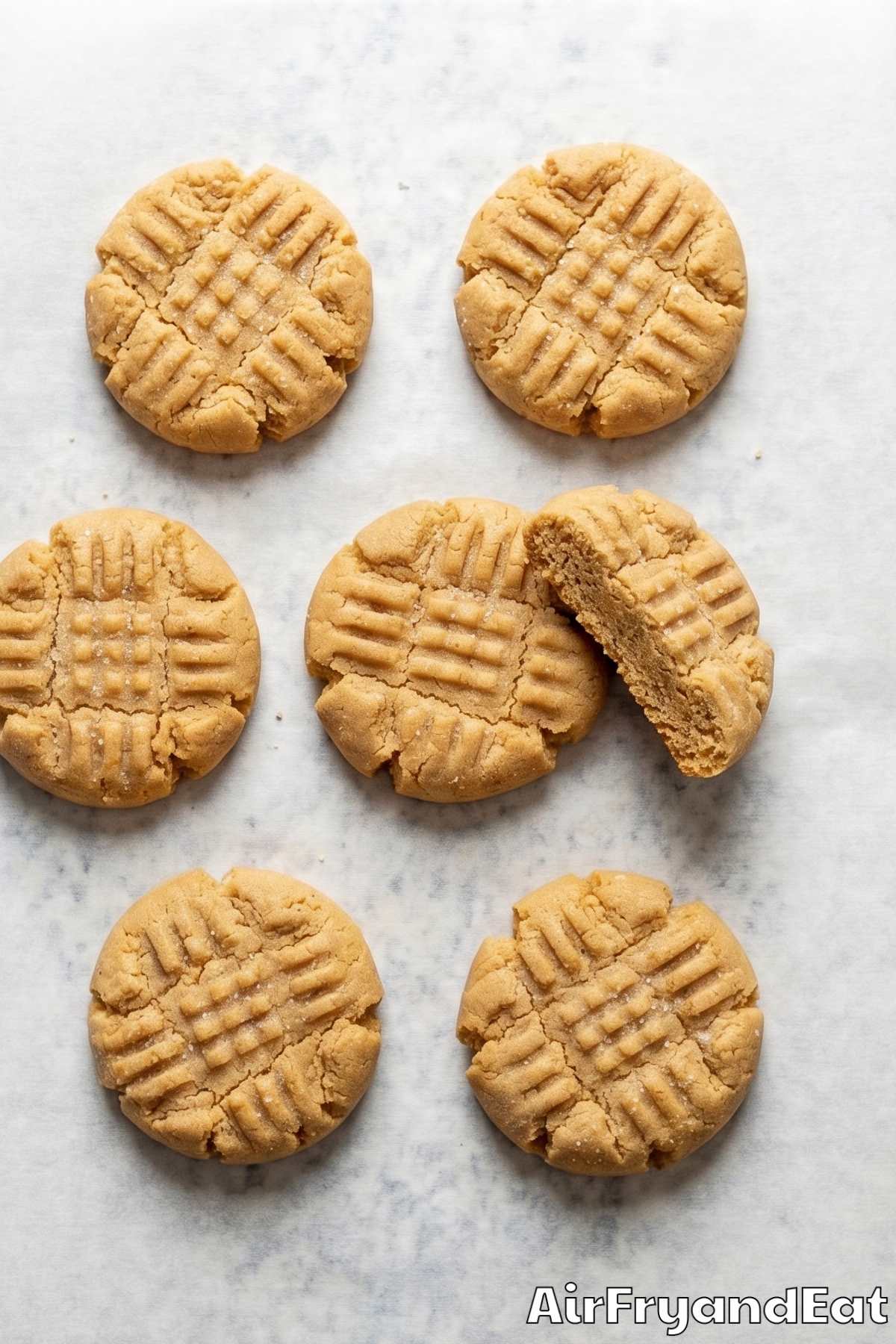 Classic air fryer soft peanut butter cookies