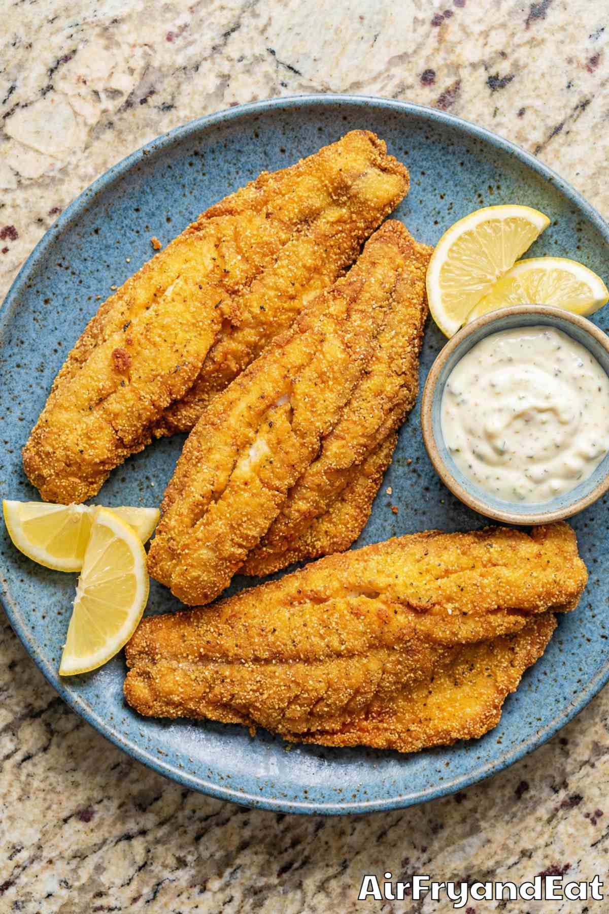 Savory air fryer southern fried catfish