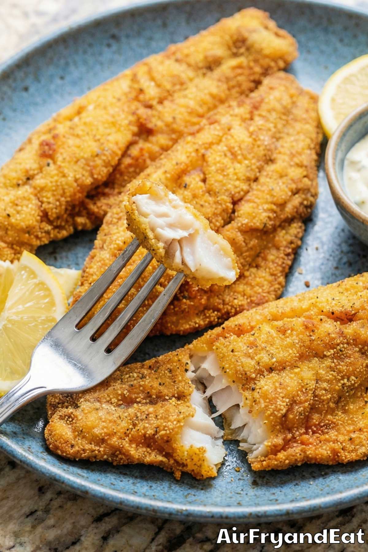 Classic air fryer southern fried catfish